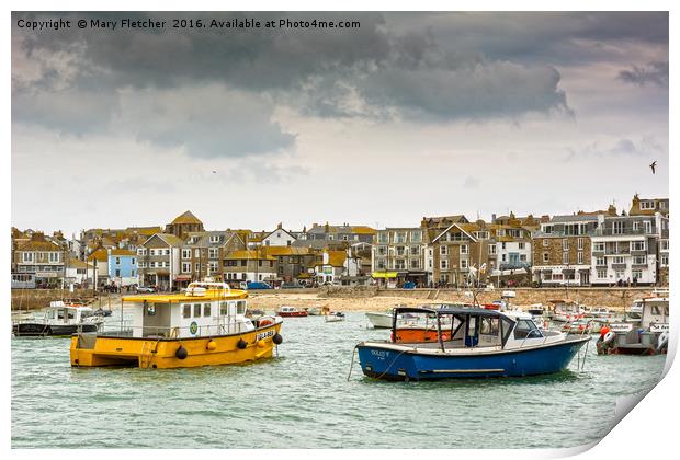 St Ives, Cornwall Print by Mary Fletcher