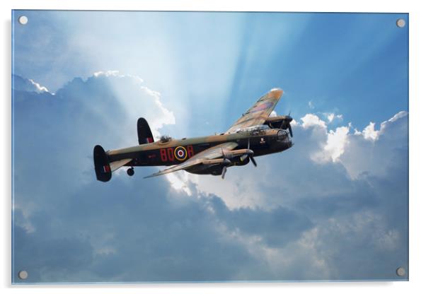 Lancaster Sun Rays Acrylic by J Biggadike