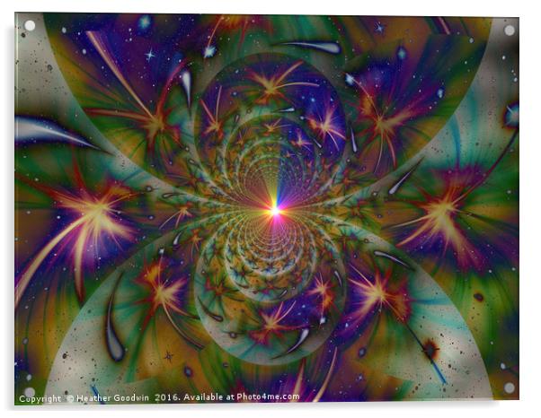Starlight Explosion. Acrylic by Heather Goodwin