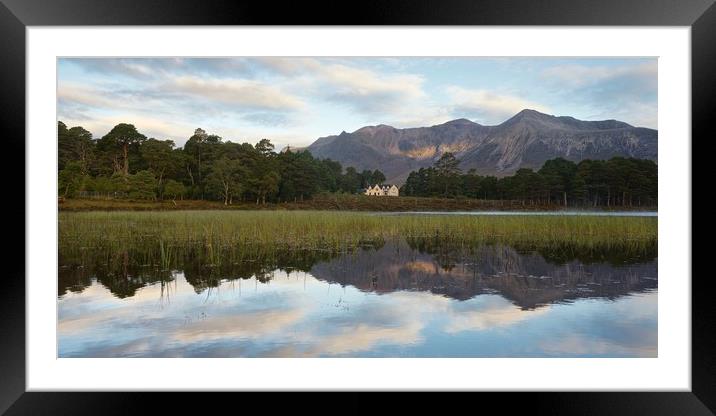 Beinn Eighe and The Coulin Lodge Framed Mounted Print by Stephen Taylor