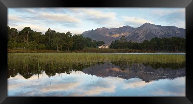 Beinn Eighe and The Coulin Lodge Framed Print by Stephen Taylor