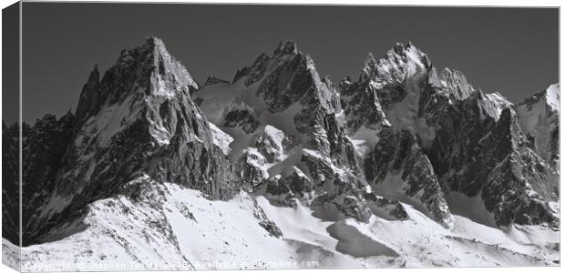 The Mont Blanc Ridge Canvas Print by Stephen Taylor