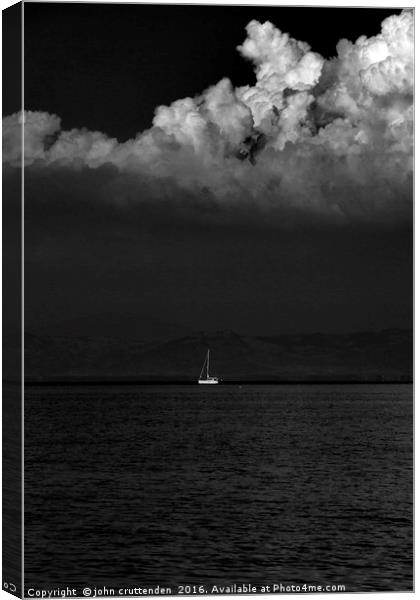 sailing  Canvas Print by john cruttenden