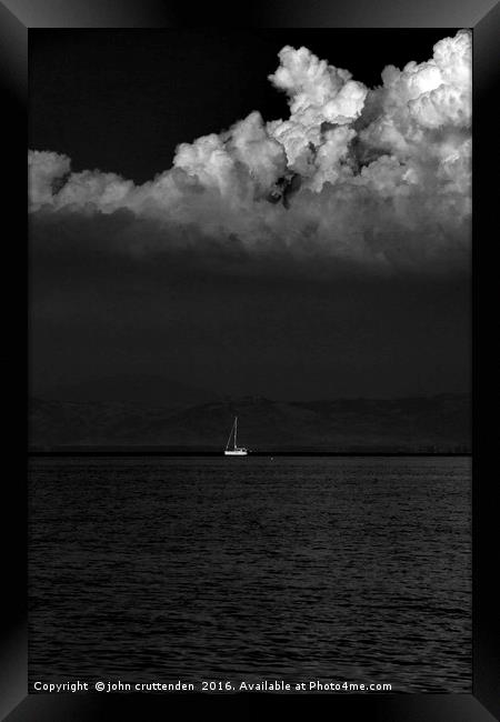 sailing  Framed Print by john cruttenden