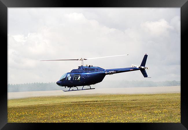 1980 Bell Helicopter Textron BELL 206B Framed Print by Chris Day