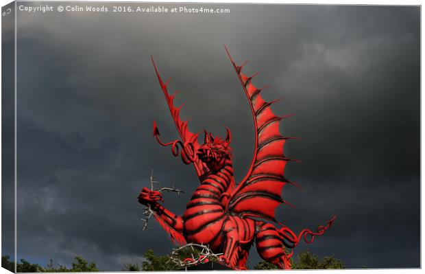 The Mametz Dragon Canvas Print by Colin Woods