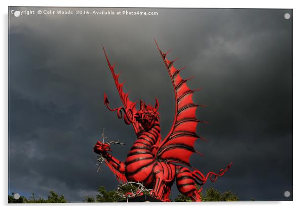 The Mametz Dragon Acrylic by Colin Woods