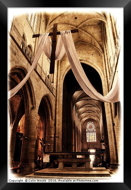 St Malo Church Interior Framed Print by Colin Woods