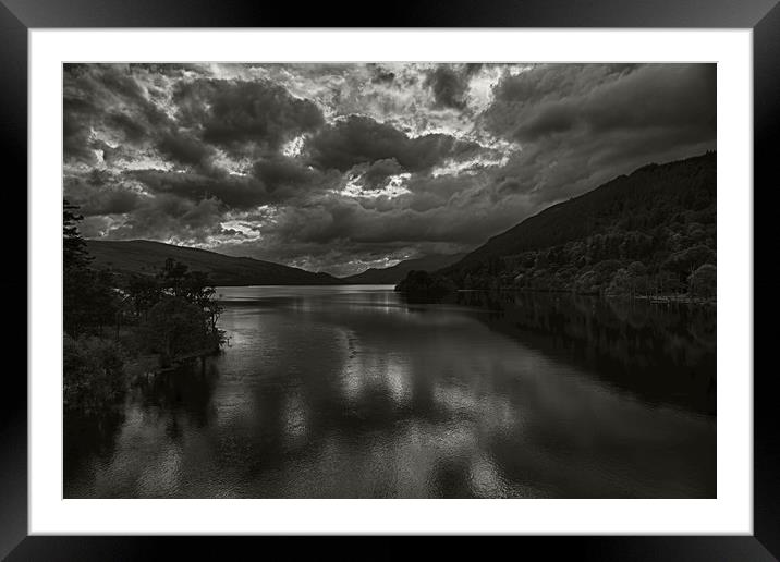 Kenmore  black and white skyline Framed Mounted Print by paul green