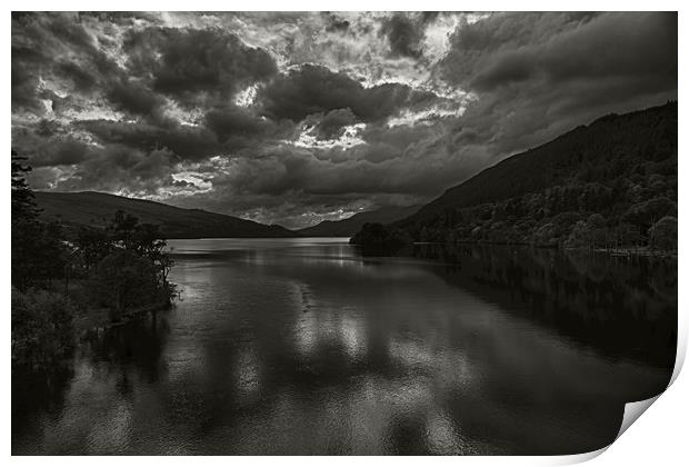 Kenmore  black and white skyline Print by paul green