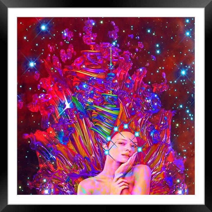 Starlight Communication  Framed Mounted Print by Matthew Lacey
