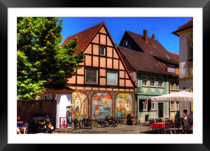 Bamberg Street Art Framed Mounted Print by Tom Gomez