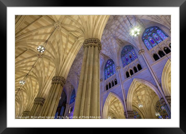 Structures Of St. Patrick 2 Framed Mounted Print by jonathan nguyen