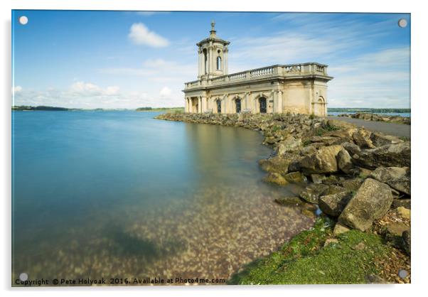 Morning At Normanton Church Acrylic by Pete Holyoak