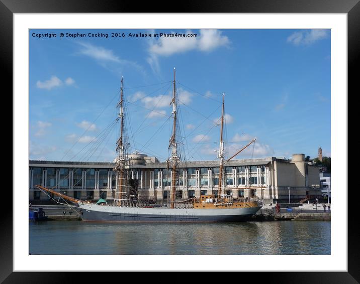 Kaskelot - Bristol Docks Framed Mounted Print by Stephen Cocking