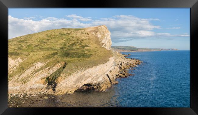 Gadd Cliff.  Framed Print by Mark Godden