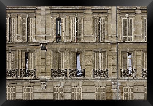 Old Facade, Marseilles, France Framed Print by Graham Lester George