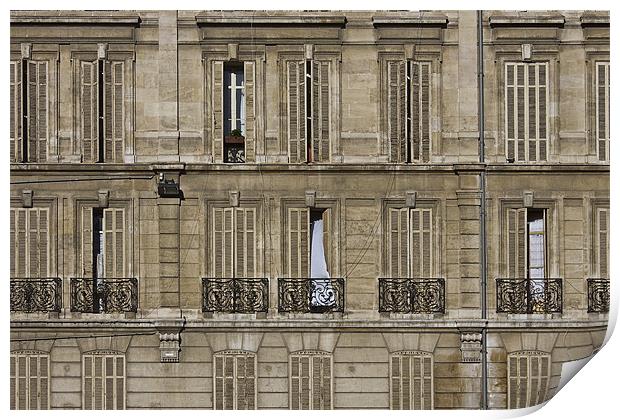 Old Facade, Marseilles, France Print by Graham Lester George