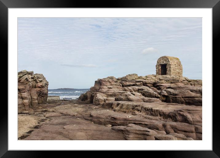 Seahouses Powder Store Framed Mounted Print by Northeast Images