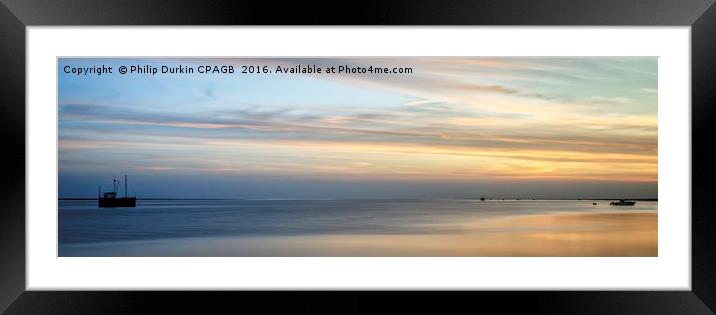 Lytham Sunset Framed Mounted Print by Phil Durkin DPAGB BPE4