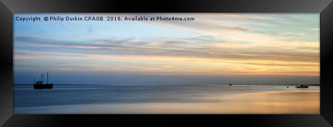 Lytham Sunset Framed Print by Phil Durkin DPAGB BPE4