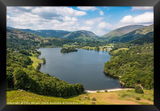 Grasmere from Loughrigg Fell Framed Print by Colin Morgan