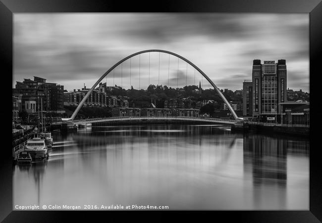 Millennium Bridge Sunrise Framed Print by Colin Morgan