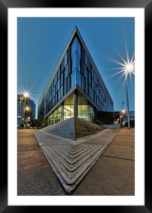 Technology and Innovation Centre Framed Mounted Print by Angela H