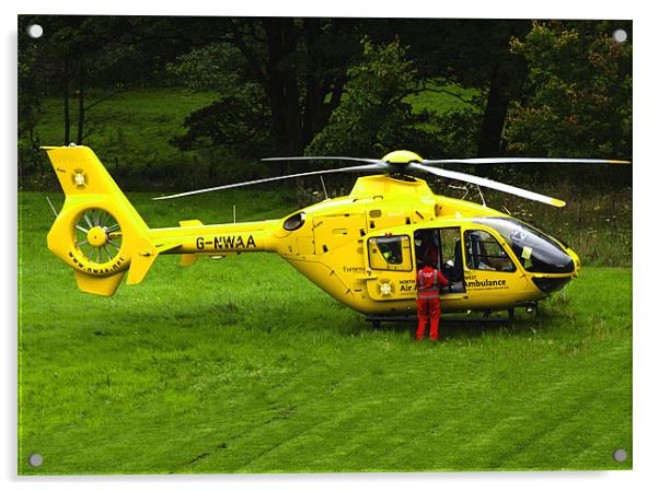 Air Ambulance Acrylic by Peter Elliott 