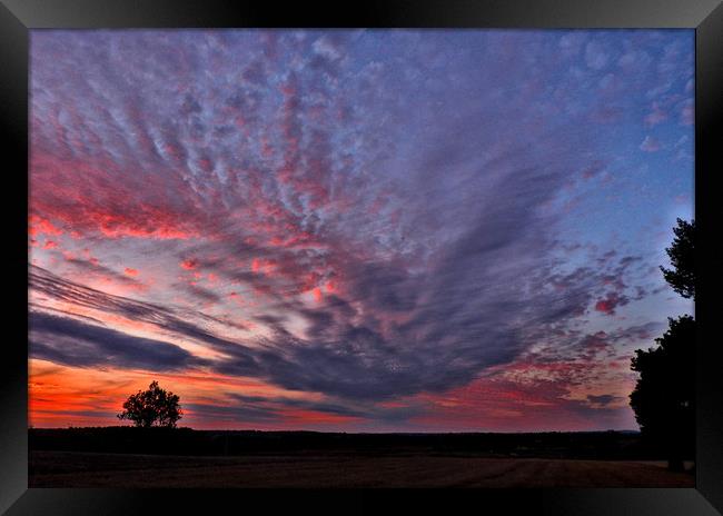 Sky explosion        Framed Print by Peter Balfour