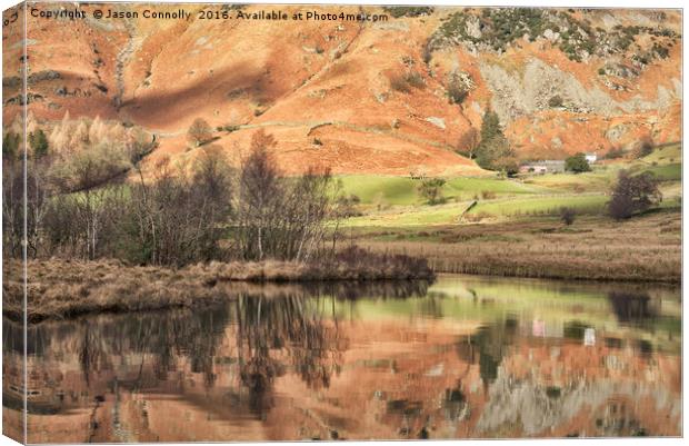 Cumbrian Reflections Canvas Print by Jason Connolly