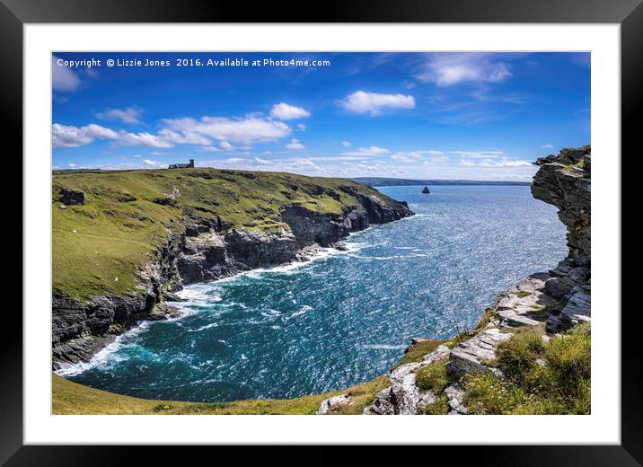 The Coast at Tintagel Framed Mounted Print by E J T Photography
