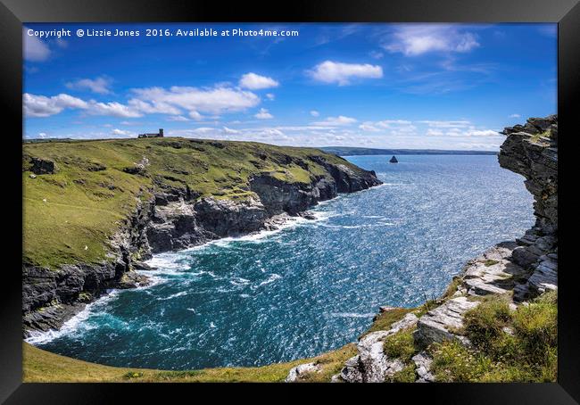The Coast at Tintagel Framed Print by E J T Photography