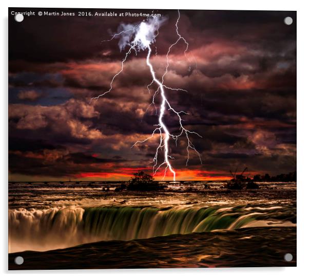 Electrifying Niagara Falls Acrylic by K7 Photography