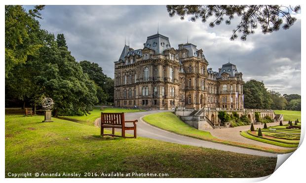 The Bowes Museum Print by AMANDA AINSLEY
