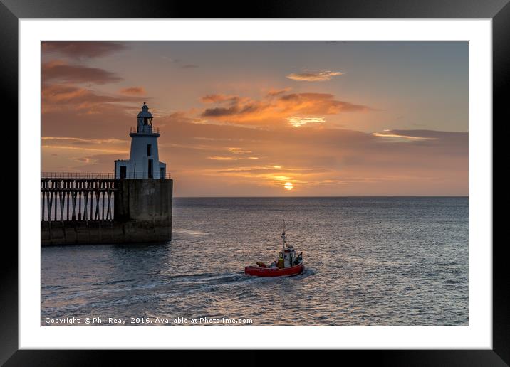 Off to sea Framed Mounted Print by Phil Reay