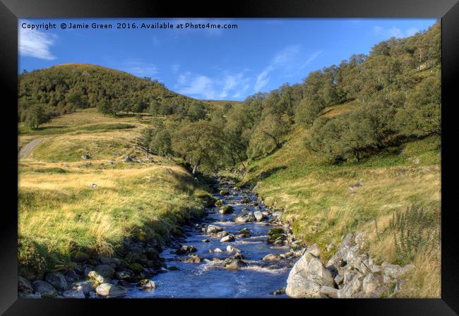 Allt Calder Framed Print by Jamie Green