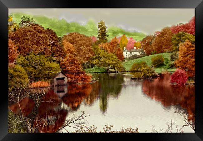 Rydal Water , Cumbria  Framed Print by Irene Burdell