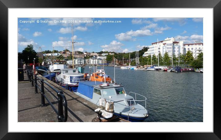 Bristol Dockside View Framed Mounted Print by Stephen Cocking