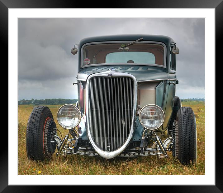 Hotrod Framed Mounted Print by Chris Day
