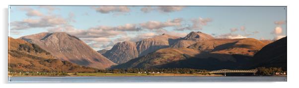 Mountain View Panorama Acrylic by Grant Glendinning