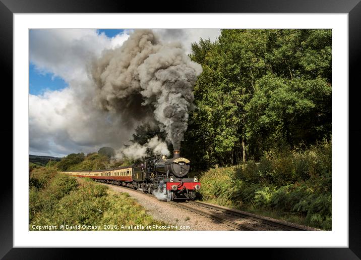 7822 Foxcote Manor heading to Green End Framed Mounted Print by David Oxtaby  ARPS