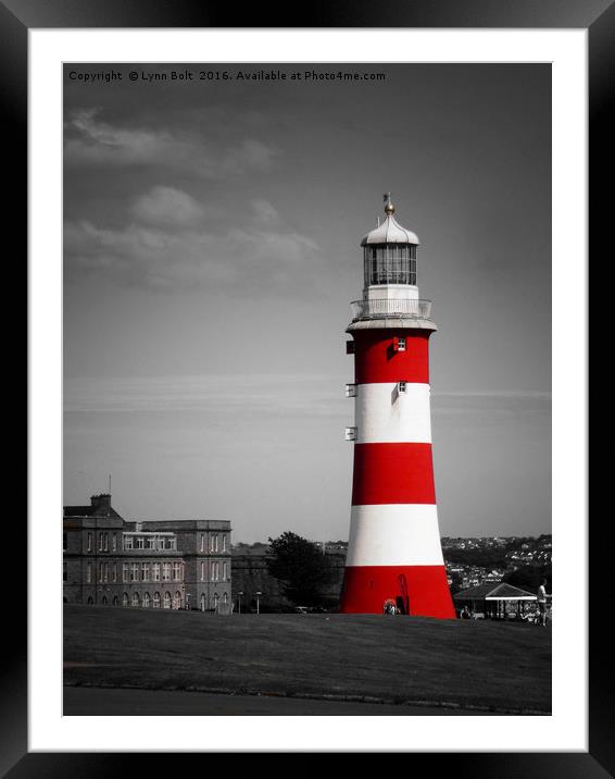 Smeaton's Tower Plymouth Framed Mounted Print by Lynn Bolt