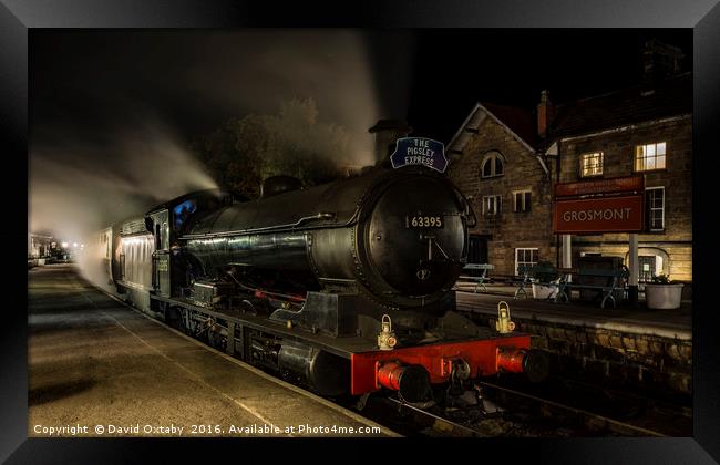 63395 evening pullman diner at Grosmont station Framed Print by David Oxtaby  ARPS