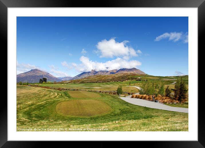 The First Tee Framed Mounted Print by Jackie Davies