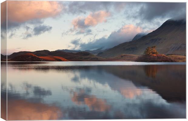Cregennen lakes with Cader Idris Canvas Print by Rory Trappe