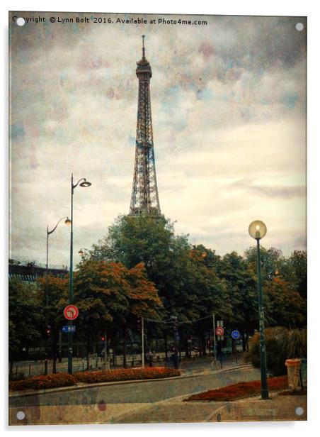 Eiffel Tower Paris Acrylic by Lynn Bolt
