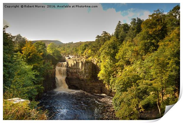 High Force Waterfall Print by Robert Murray