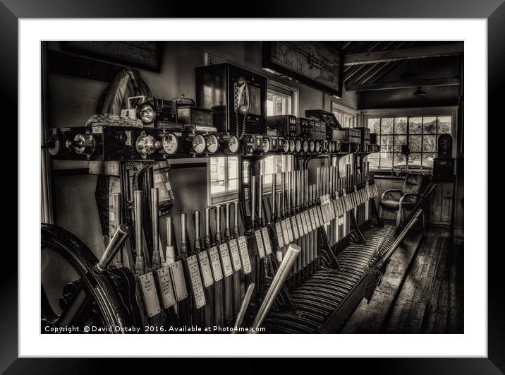 Waiting for the next train Framed Mounted Print by David Oxtaby  ARPS