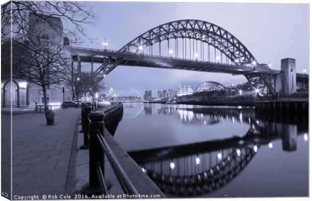 The Tyne Bridge, Newcastle-Gateshead, Tyne and Wea Canvas Print by Rob Cole